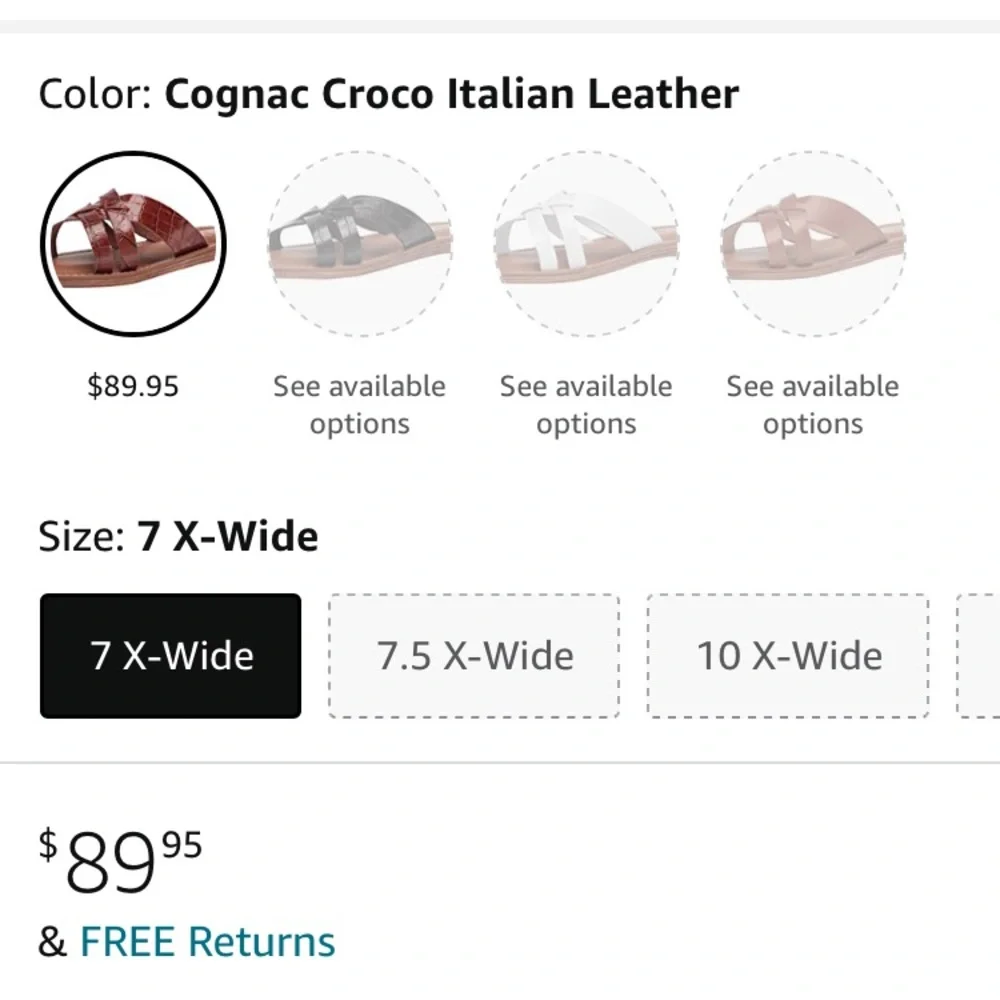 Bella Vita Italy Brown Flats Sandals
